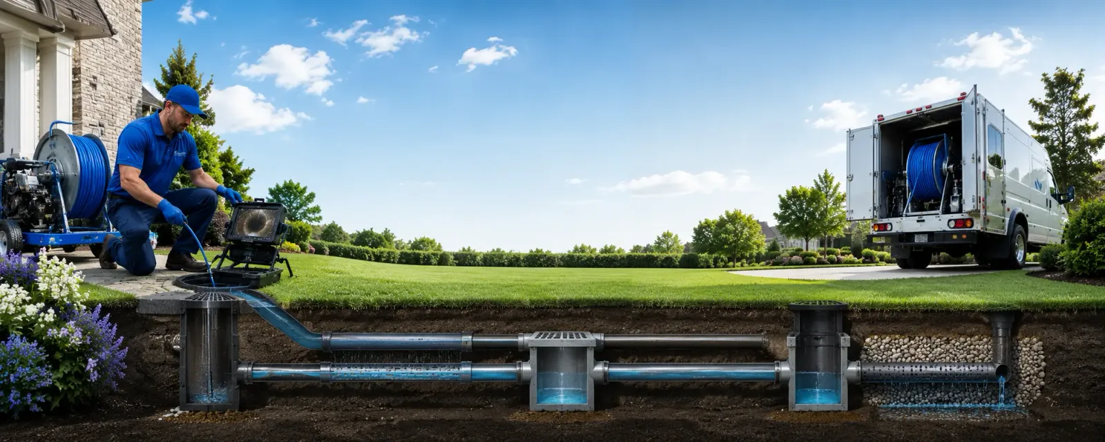 Outdoor drain cleaning information for Tioga, TX